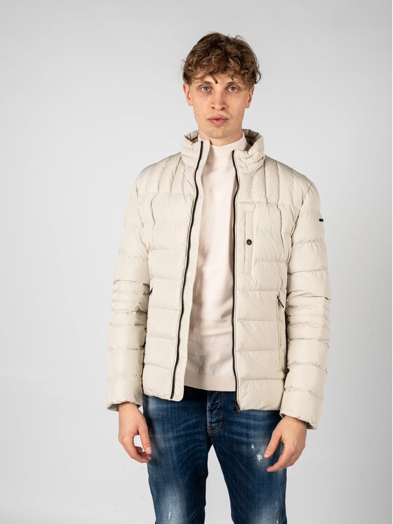 Geox Geox Bunda pro přechodné období M2628DT2941 Écru Regular Fit