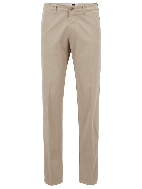 BOSS Boss Hlače iz tkanine Crigan3-D 50325944 Bež Regular Fit