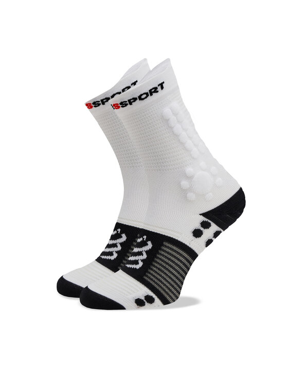 Șosete Înalte Unisex Compressport Pro Racing V4.0 Trail XU00048B Alb