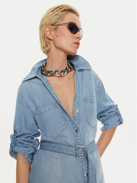 Miss Sixty Miss Sixty Jeanskleid 6L3DJ7341000 Blau Regular Fit