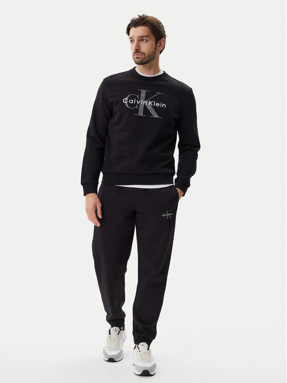 Calvin Klein Jeans Calvin Klein Jeans Spodnji del trenirke LV040BM802 Črna Regular Fit