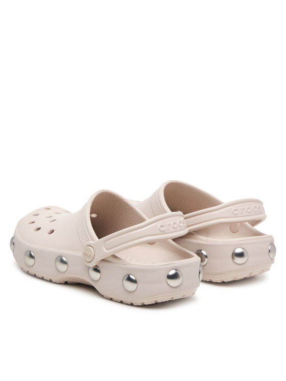 Crocs Crocs Pantoletten Classic Big Studded Clog 214236 Creme
