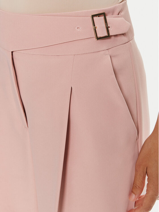 Liu Jo Liu Jo Spodnie materiałowe CA4200 T2200 Różowy Relaxed Fit
