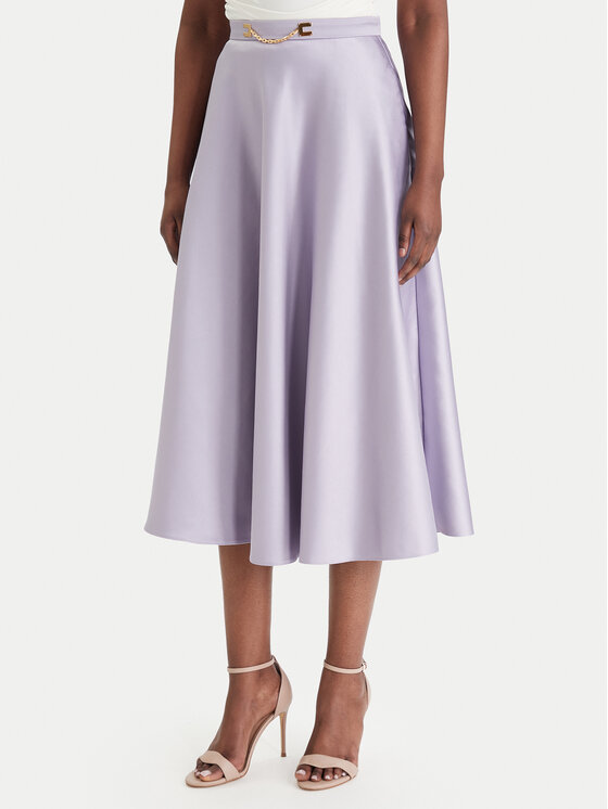 Elisabetta Franchi Elisabetta Franchi Midi sukně GO-156-61E2-V320 Fialová Regular Fit