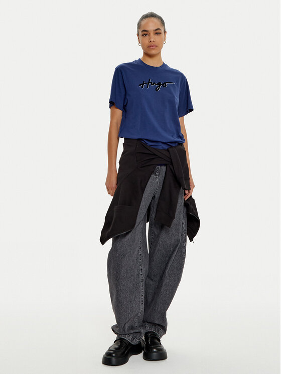 HUGO Hugo Póló 50528585 Sötétkék Regular Fit