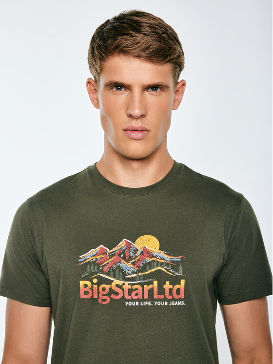 BIG STAR BIG STAR T-Shirt MIFER Zielony Basic Fit