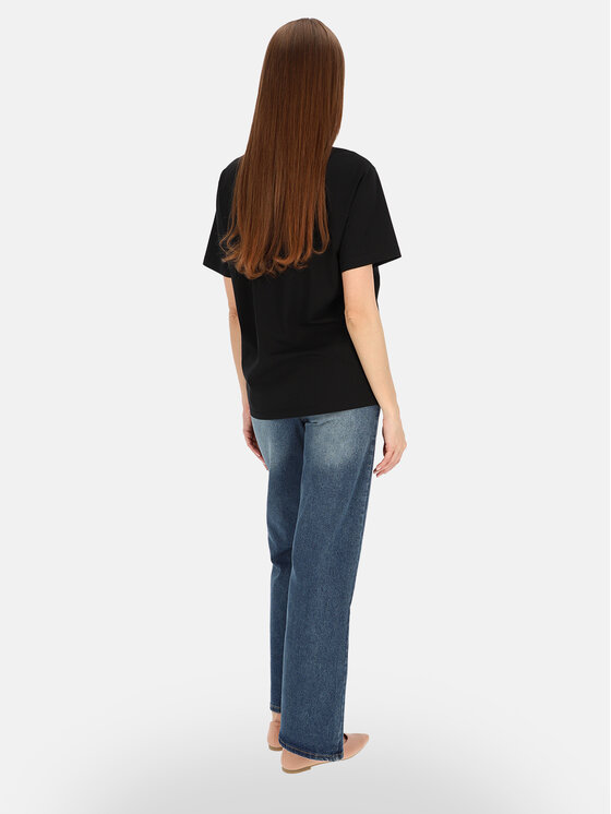 Potis & Verso Potis & Verso T-Shirt Mercy Czarny Regular Fit