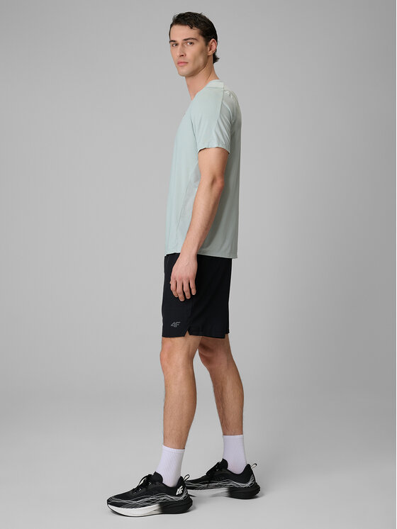 4F 4F Szorty sportowe ATHLETIC Czarny Regular Fit