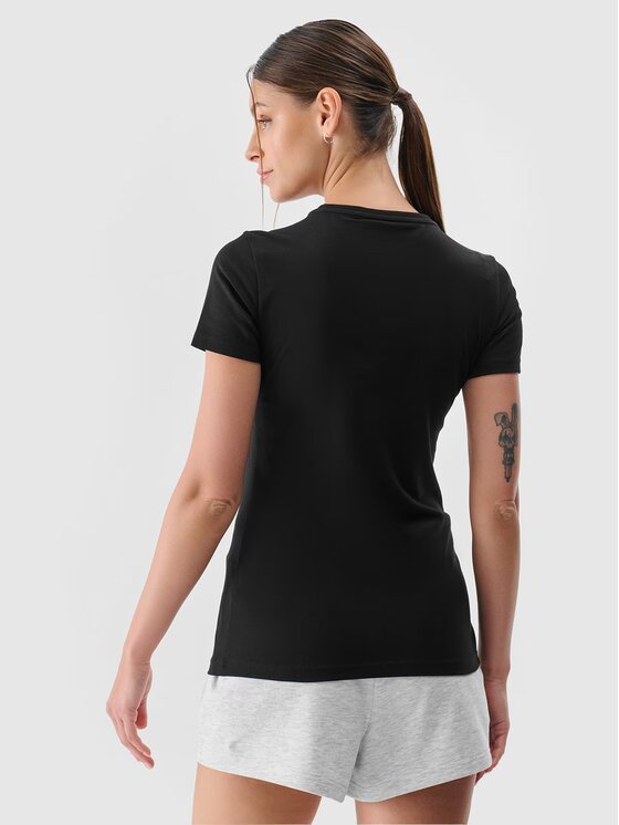 4F 4F Set di 3 T-shirt 3P-SS-4FWMM00TTSHF2255-20S Nero Slim Fit