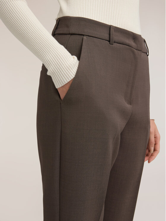 Motivi Motivi Spodnie materiałowe P0AAQ005153N0F2 Brązowy Regular Fit