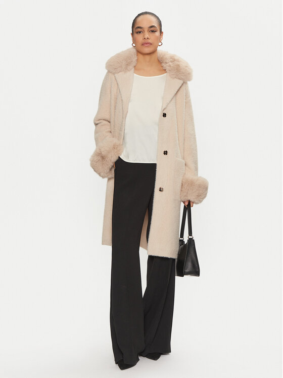 Joseph Ribkoff Joseph Ribkoff Zimski kaput 243923 Bež Loose Fit