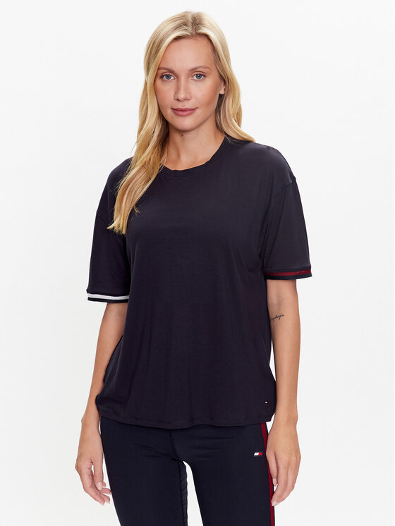 Tommy Hilfiger T-krekls S10S101753 Tumši zils Relaxed Fit