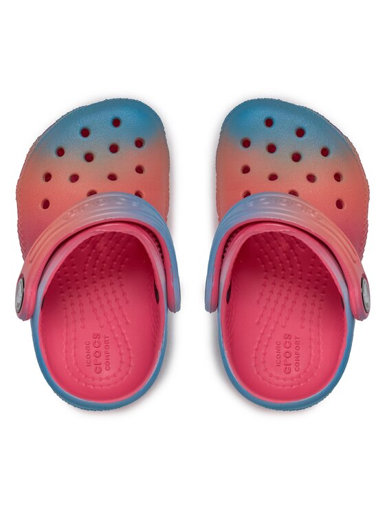 Crocs Klapki Crocs Classic Color Dip Clog T 209043 Ro owy Modivo.pl