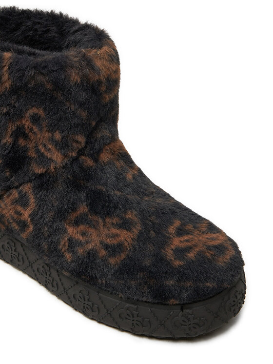 Guess Guess Členková obuv United FLFUTD FUR10 Čierna
