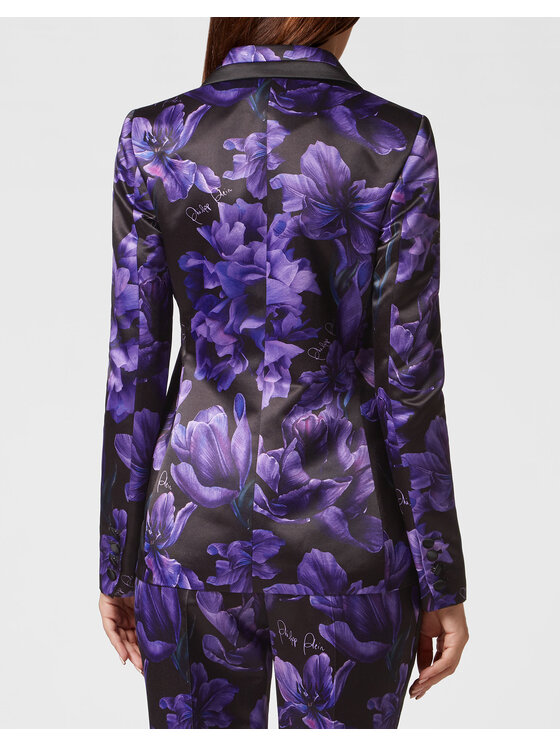 PHILIPP PLEIN PHILIPP PLEIN Marynarka 4363 Czarny Loose Fit