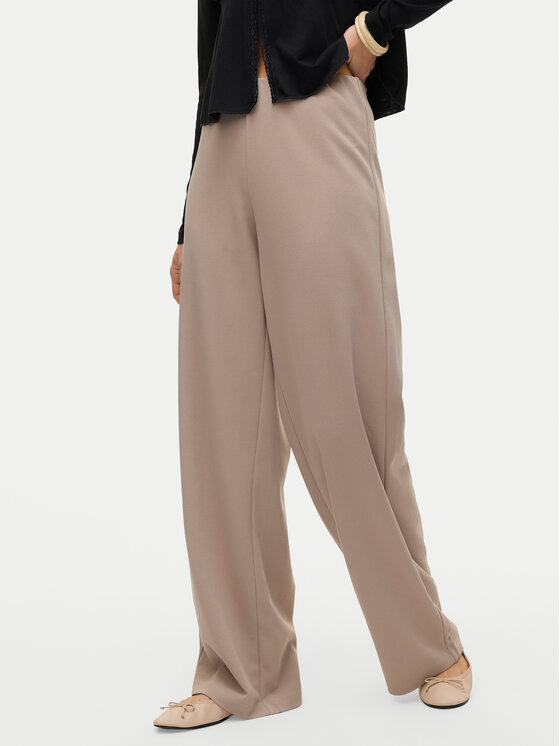 Vero Moda Vero Moda Pantaloni di tessuto Berlin 10318454 Beige Wide Leg