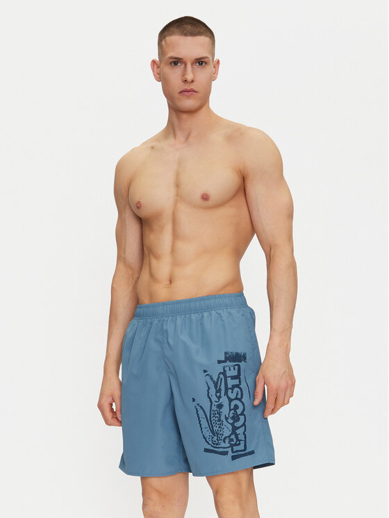 Lacoste Lacoste Pantaloni scurți pentru înot MH9135 Albastru Regular Fit