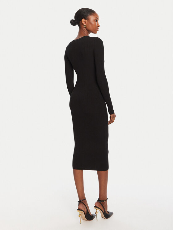 Elisabetta Franchi Elisabetta Franchi Džemper haljina AM-10B-56E2-V390 Crna Slim Fit