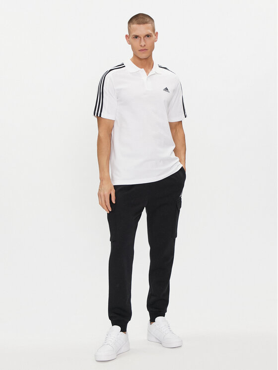 adidas adidas Polo Essentials Piqué Embroidered Small Logo 3-Stripes Polo Shirt IC9312 Biały Regular Fit