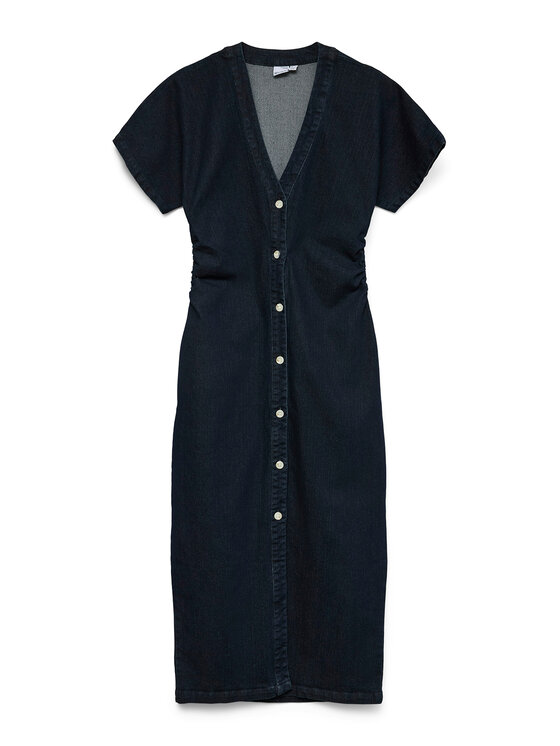 Vero Moda Vero Moda Φόρεμα τζιν Sanni 10345708 Σκούρο μπλε Slim Fit
