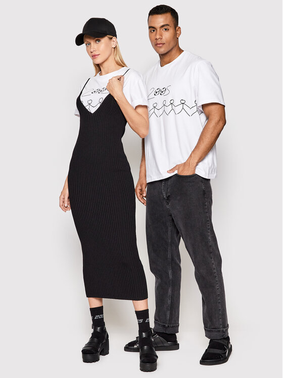 T-shirt Unisex Wst Bianco Regular Fit