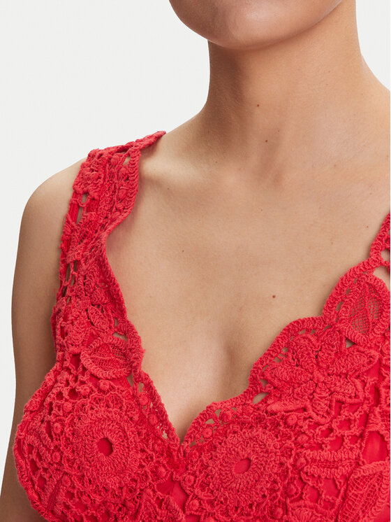Guess Guess Coctailkleid W5YK0U WHF50 Rot Regular Fit