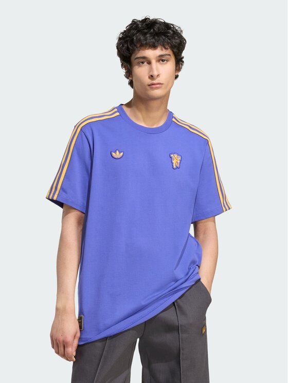 adidas adidas Koszulka techniczna Manchester United Fioletowy Loose Fit