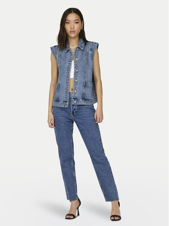 ONLY ONLY Weste Kennedy 15278041 Blau Regular Fit