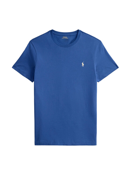 Polo Ralph Lauren Polo Ralph Lauren Tričko 710671438537 Modrá Custom Slim Fit