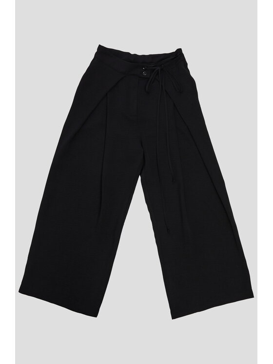 SLY SLY Spodnie materiałowe 5S-402A Czarny Comfortable Fit