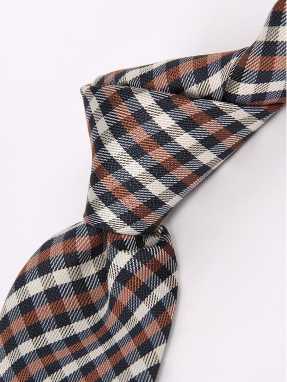 LARS LARS Krawat P3230 Granatowy