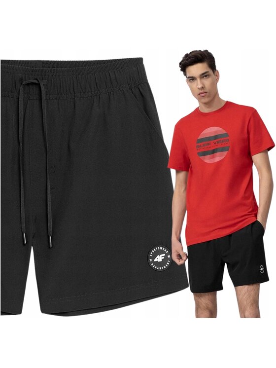 4F 4F Plavecké šortky 4FWSS24UBDSM123-20S Čierna Performance Fit
