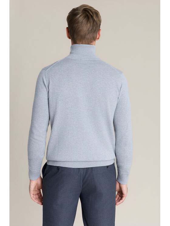 Lancerto Lancerto Sweter Jesse SW073226000053 Szary Regular Fit