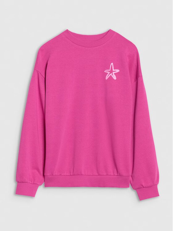 4F 4F Bluza 4FJRSS25TSWSF2253-53S Różowy Oversize