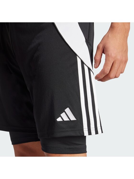 adidas adidas Szorty sportowe Tiro 24 Training 2-in-3 Czarny Regular Fit