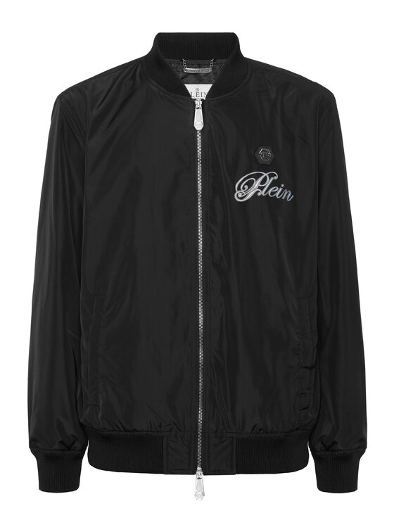 PHILIPP PLEIN PHILIPP PLEIN Kurtka bomber 27027 Czarny Regular Fit
