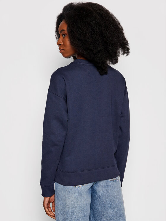 Tommy Jeans Tommy Jeans Bluza Center Badge DW0DW10402 Granatowy Regular Fit