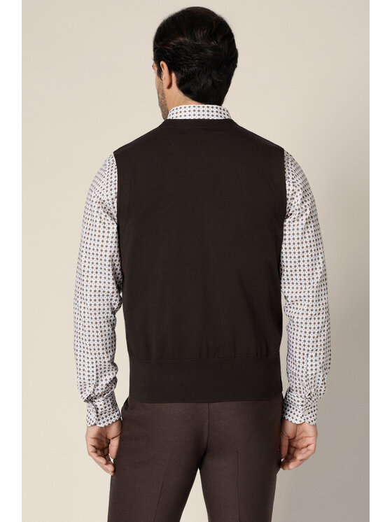 Lancerto Lancerto Kamizelka Lior SW073225000093 Brązowy Regular Fit