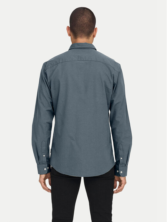 Only & Sons Only & Sons Camicia Alvaro 22006479 Grigio Slim Fit