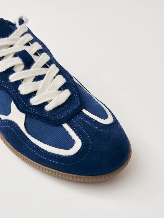 ALOHAS ALOHAS Sneakersy Tb.490 Rife Sheen Blue Leather Sneakers Granatowy