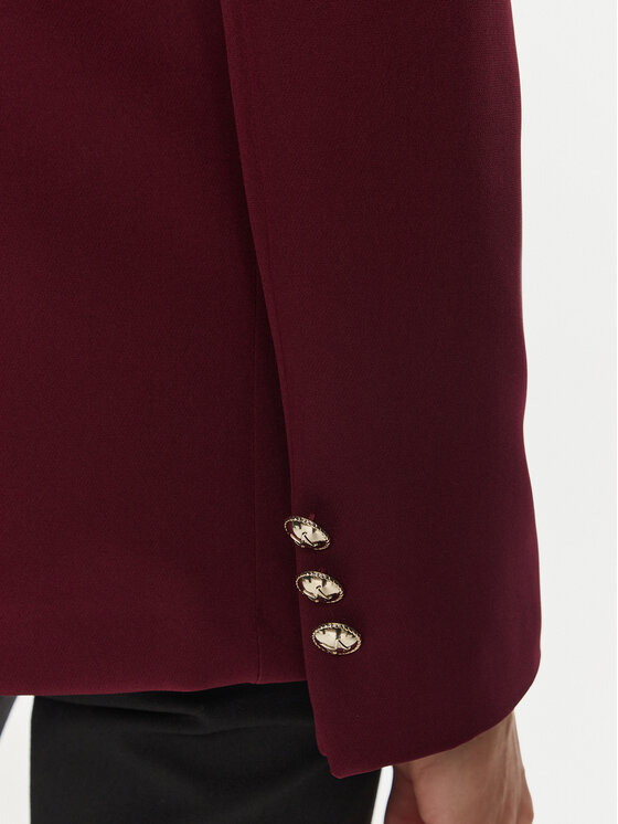 Maryley Maryley Marynarka 24IB202/43GI Bordowy Regular Fit