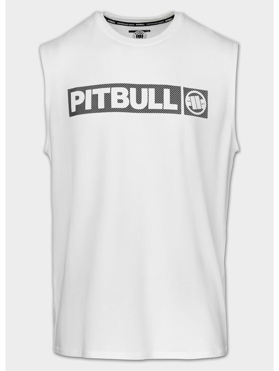 PITBULL PITBULL Koszulka techniczna Casual Sport HILLTOP Biały Regular Fit