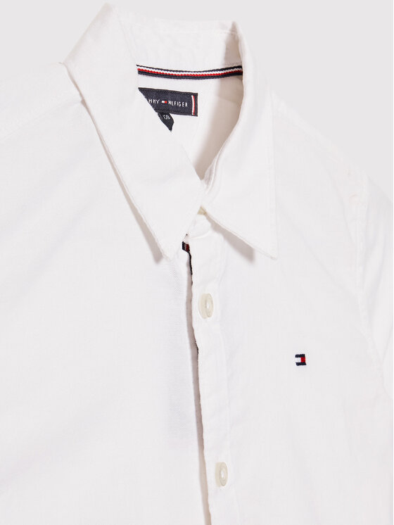 Tommy Hilfiger Tommy Hilfiger Camicia Oxford KB0KB07462 D Bianco Regular Fit