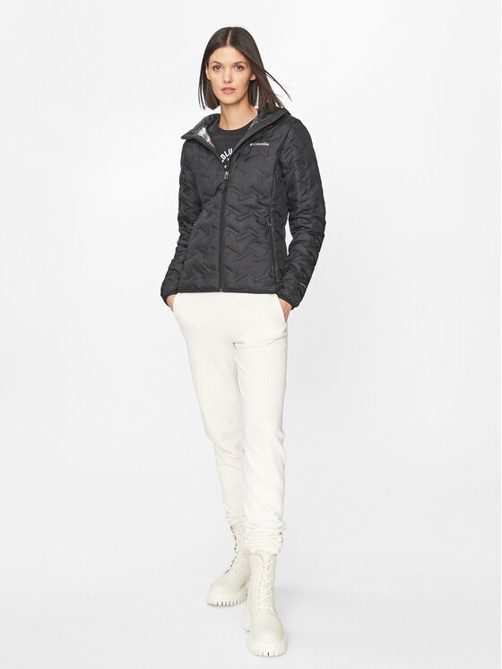 Columbia Columbia Μπουφάν πουπουλένιο Delta Ridge™ Down Hooded Jacket Μαύρο Regular Fit