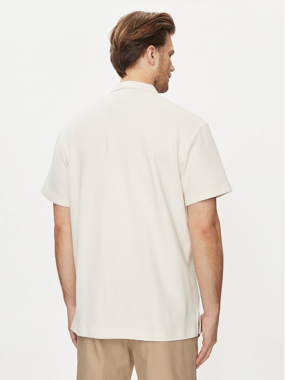 Wrangler Wrangler Polokošeľa Rugby 112350413 Écru Relaxed Fit