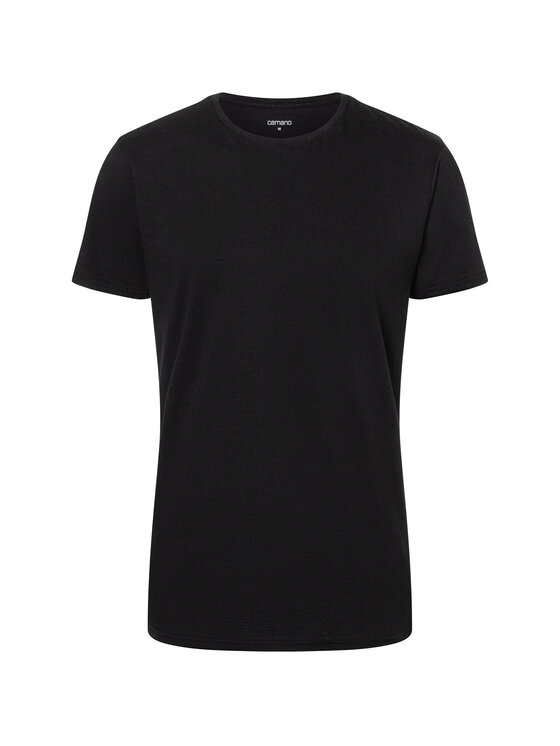 Camano Camano T-Shirt 385 Czarny Classic Fit