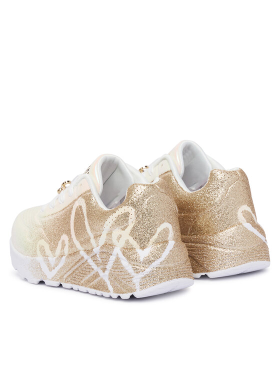 Skechers Skechers Sneakersy Jgoldcrown: Uno Lite - Heartdust Forever 310814L Bílá