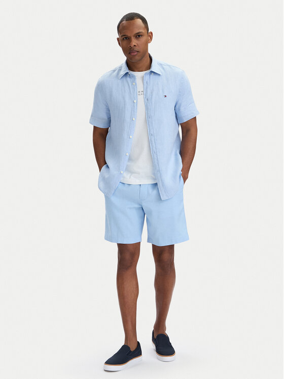 Tommy Hilfiger Tommy Hilfiger Cămașă MW0MW41531 Albastru deschis Regular Fit