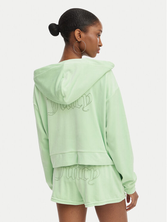 Juicy Couture Juicy Couture Majica dugih rukava Iccle JCWAS126304 Zelena Oversize