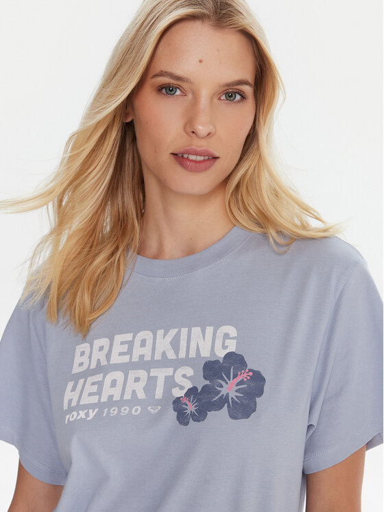 Roxy Roxy T-Shirt Hangloose The Sky ERJZT06020 Niebieski Regular Fit